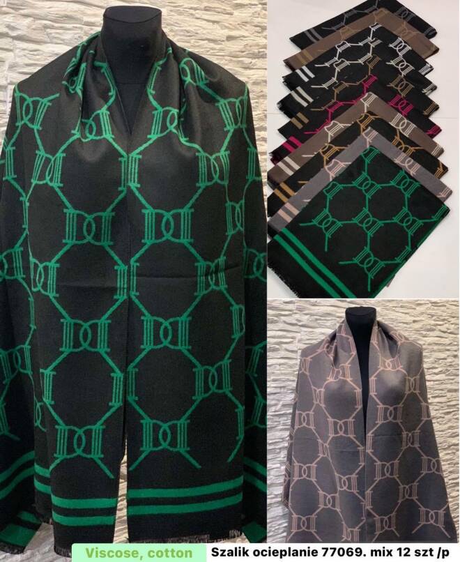 Szaliki damskie 77069 Mix KOLOR  Standard