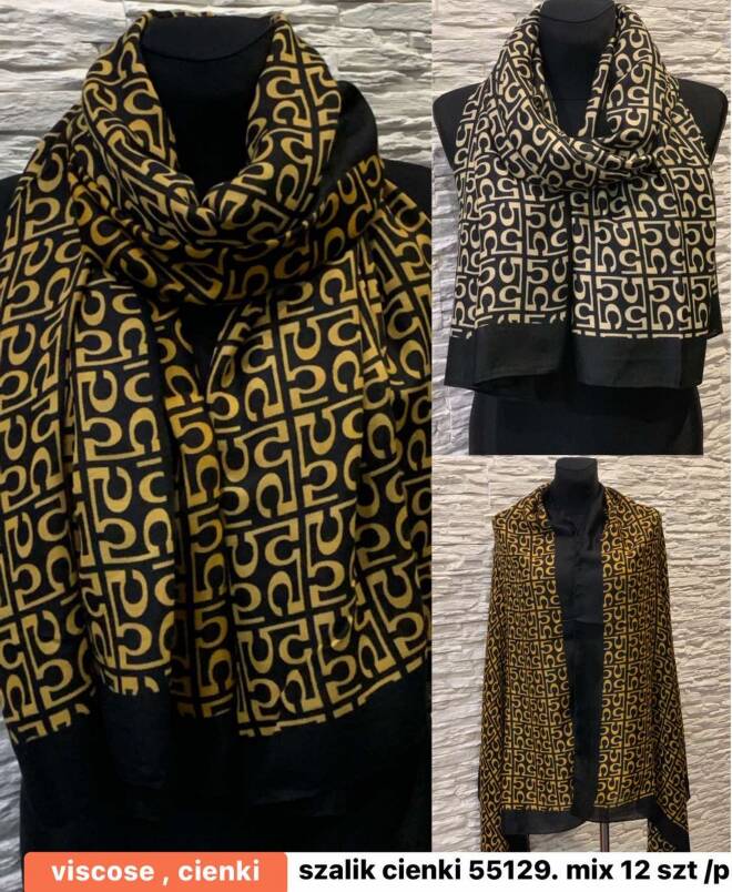 Szaliki damskie 55129 Mix KOLOR  Standard