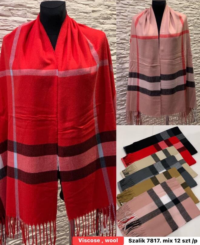 Szaliki damskie 7817 Mix KOLOR  Standard 1