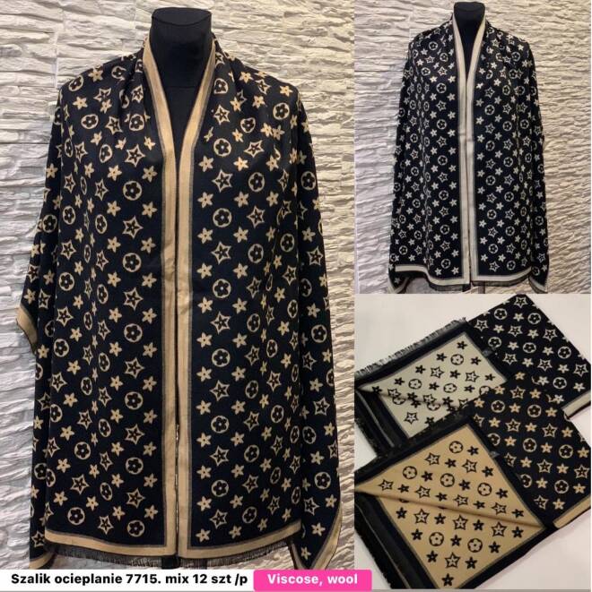 Szaliki damskie 7715 Mix KOLOR  Standard