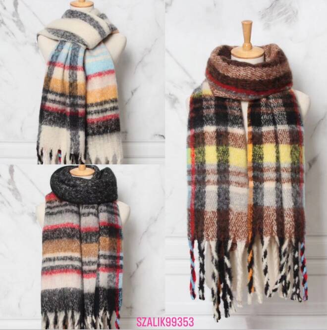 Szaliki damskie 99353 Mix KOLOR  Standard