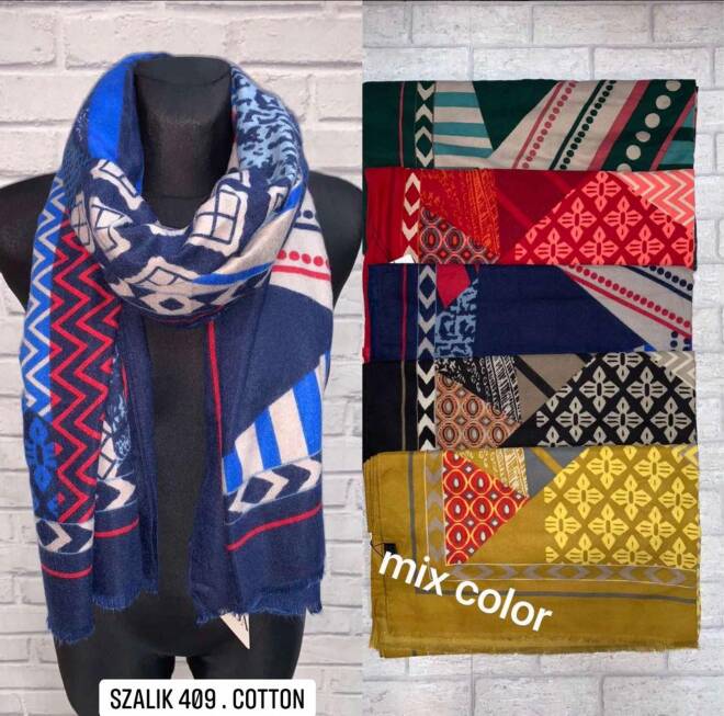 Szaliki damskie 409 Mix KOLOR  Standard 1