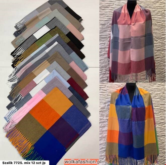 Szaliki damskie 7725 Mix KOLOR  Standard