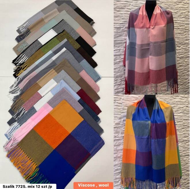 Szaliki damskie 7725 Mix KOLOR  Standard 1