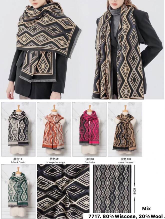 Szaliki damskie 7717 Mix KOLOR  Standard 1