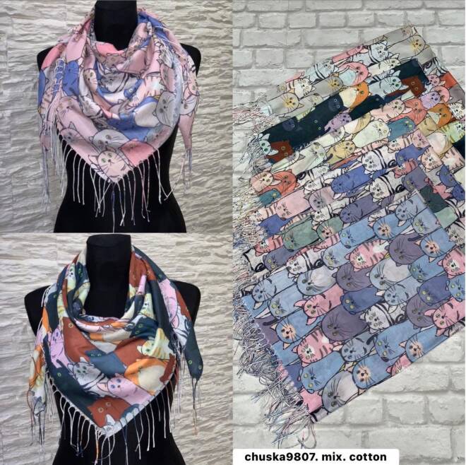 Chustka damskie 9807 Mix KOLOR  Standard 1