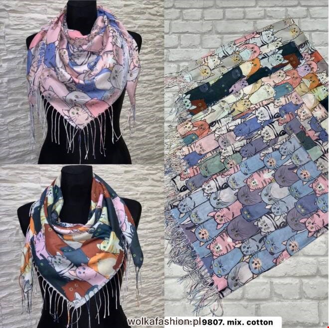 Chustka damskie 9807 Mix KOLOR  Standard