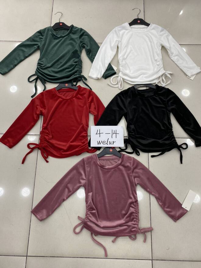 Bluzka dziewczęce 9485 1 kolor  4-14 1