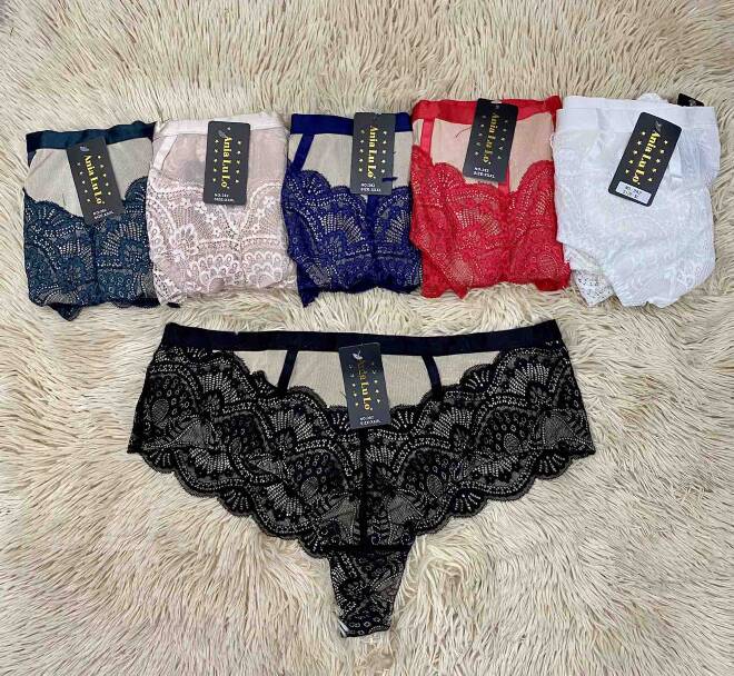 Stringi damskie 9846 Mix KOLOR  XL-3XL