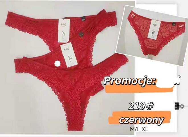 Stringi damskie 219 1 kolor  M-XL 1