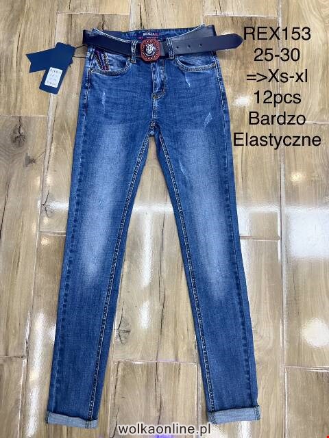 Jeansy damskie REX153 1 kolor 25-30