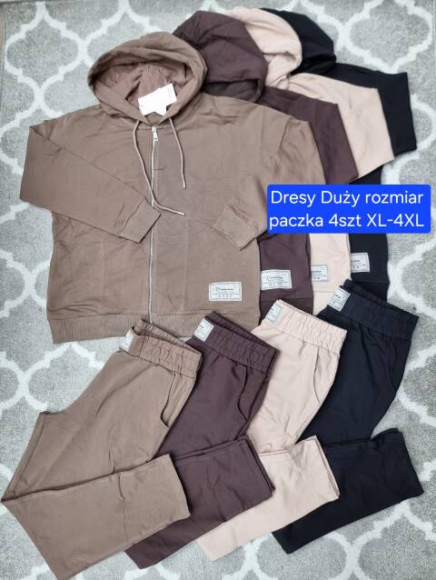 Komplet damskie 1372 1 kolor XL-4XL (Towar Tureckie)