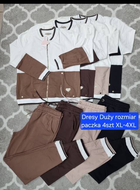Komplet damskie 1376 1 kolor XL-4XL (Towar Tureckie) 1