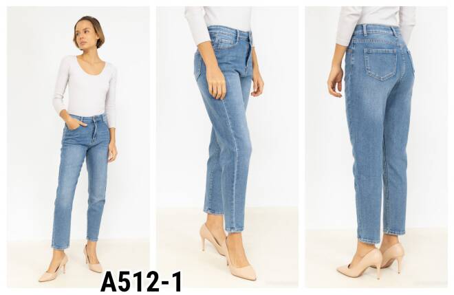 Jeansy damskie A512-1 1 kolor  XS-XL 1