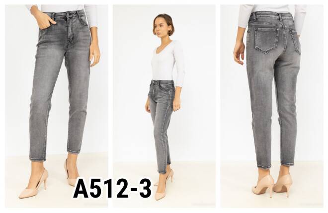 Jeansy damskie A512-3 1 kolor  XS-XL 1
