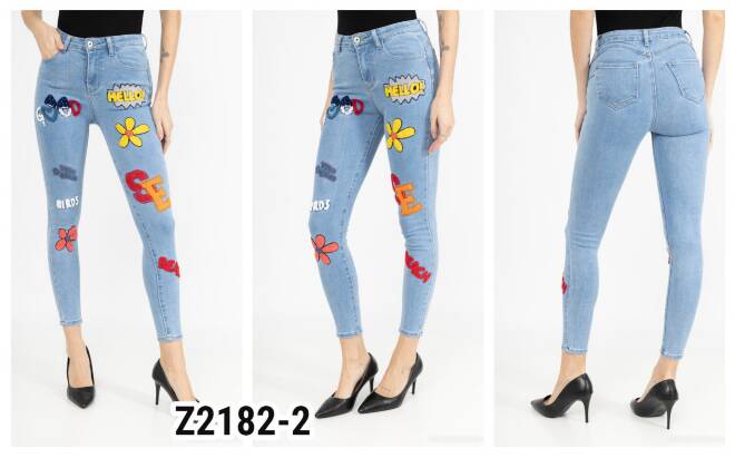 Jeansy damskie Z2182-2 1 kolor  XS-XL 1