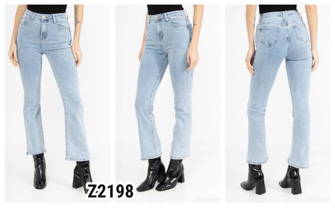 Jeansy damskie Z2198 1 kolor  XS-XL