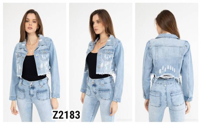 Kurtka jeansowa damskie Z2183 1 kolor  XS-XL 1