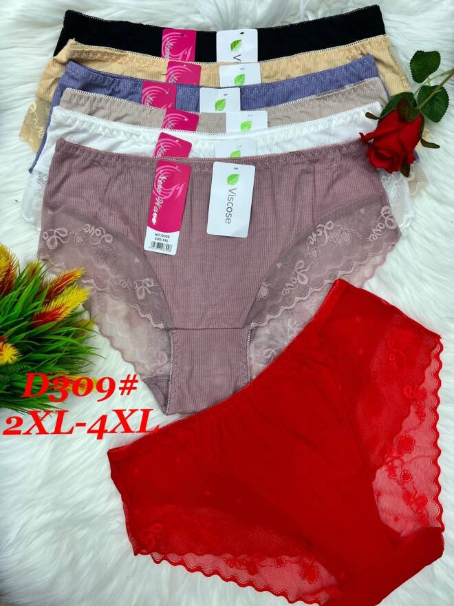 Majtki damskie D309 Mix KOLOR  2XL-4XL 1