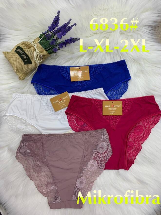 Majtki damskie 6836 Mix KOLOR  L-2XL