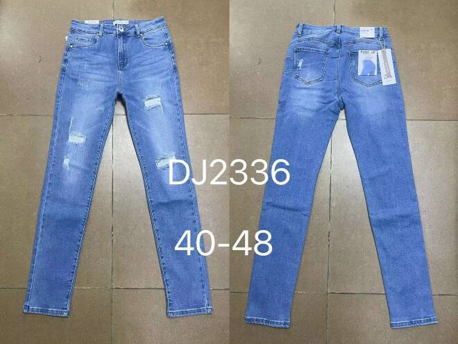 Jeansy damskie DJ2336 1 kolor  40-48 1