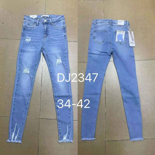 Jeansy damskie DJ2347 1 kolor  34-42 1