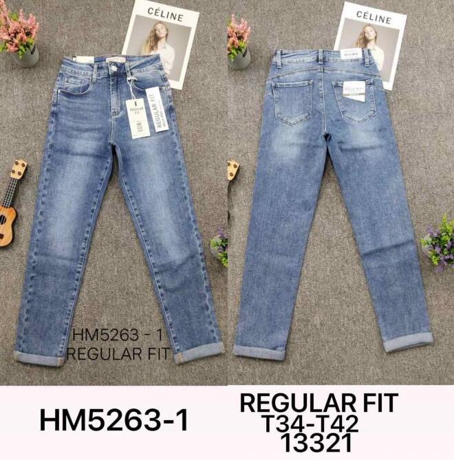 Jeansy damskie HM5263-1 1 kolor  34-42 1