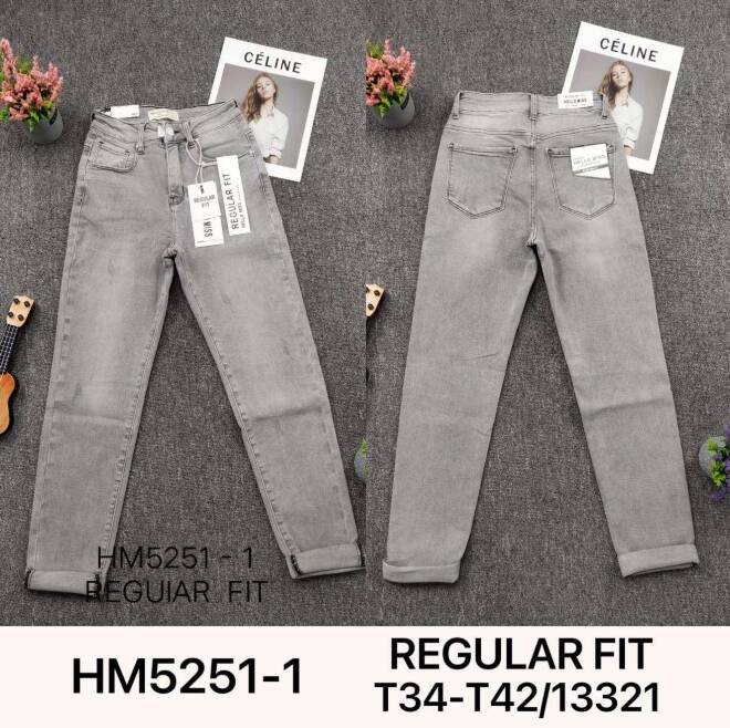 Jeansy damskie HM5251-1 1 kolor  34-42