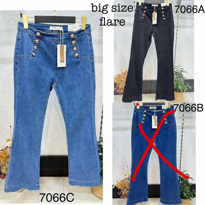 Jeansy damskie 7066C 1 kolor  BIG SIZE 1