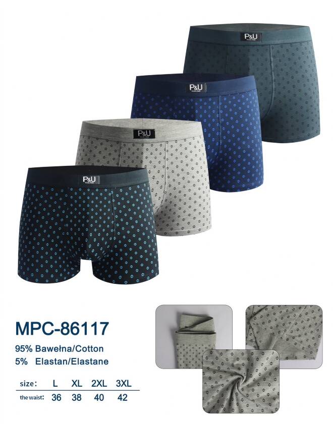 Bokserki męskie MPC-86117 Mix KOLOR  L-3XL 1