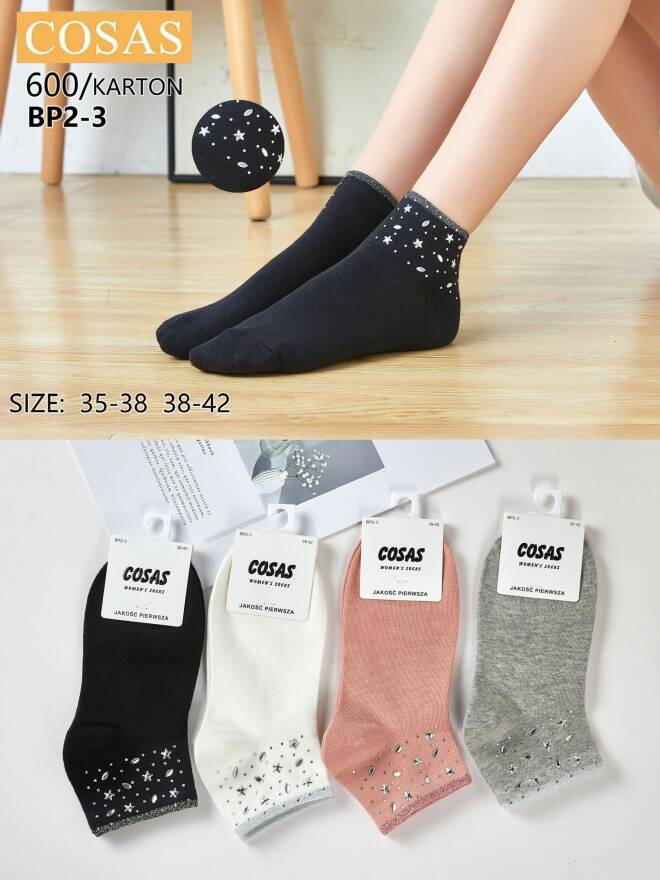 Skarpety damskie BP2-3 Mix KOLOR  35-42 1