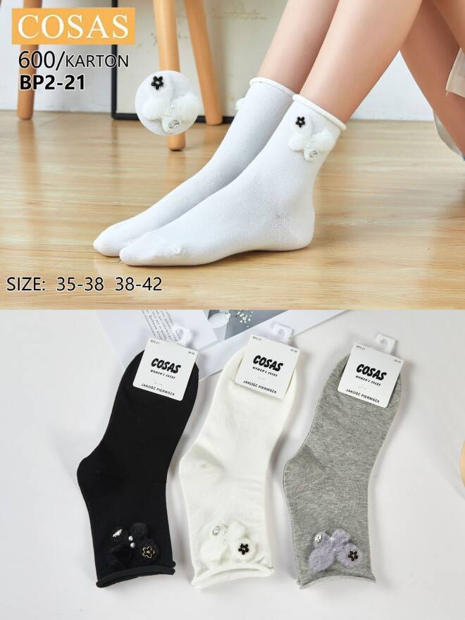 Skarpety damskie BP2-21 Mix KOLOR  35-42 1