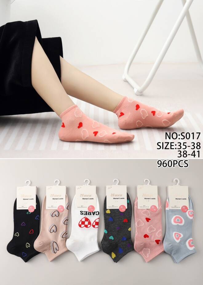 Skarpety damskie S017 Mix KOLOR  35-41 1