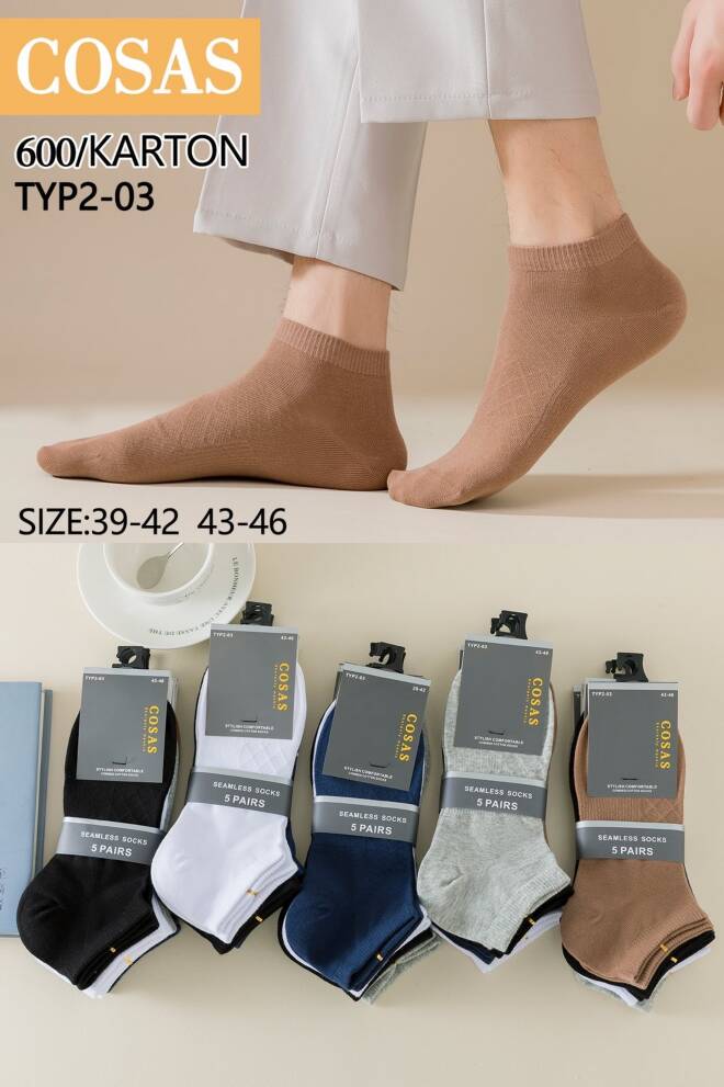 Skarpety męskie TYP2-03 Mix KOLOR  39-46 1