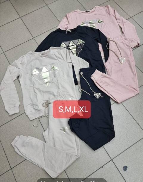 Komplet damskie 2451 1 kolor S-XL (Towar Tureckie)