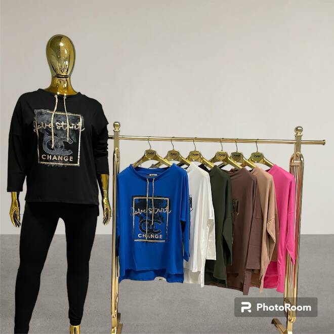 Bluzka damskie 2453 1 kolor  Standard (Towar Tureckie)