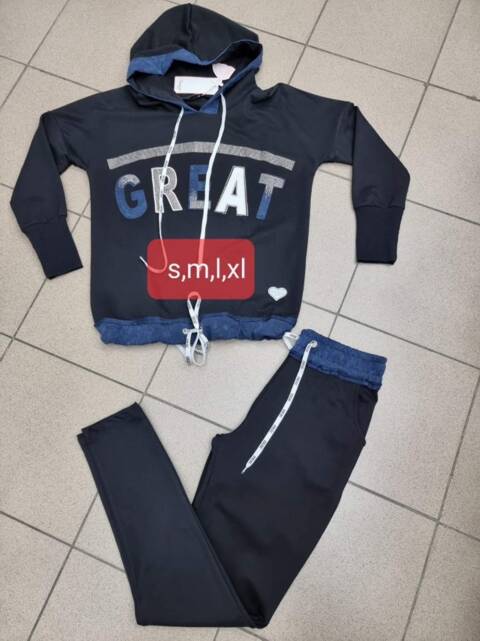 Komplet damskie 2458 1 kolor S-XL (Towar Tureckie)