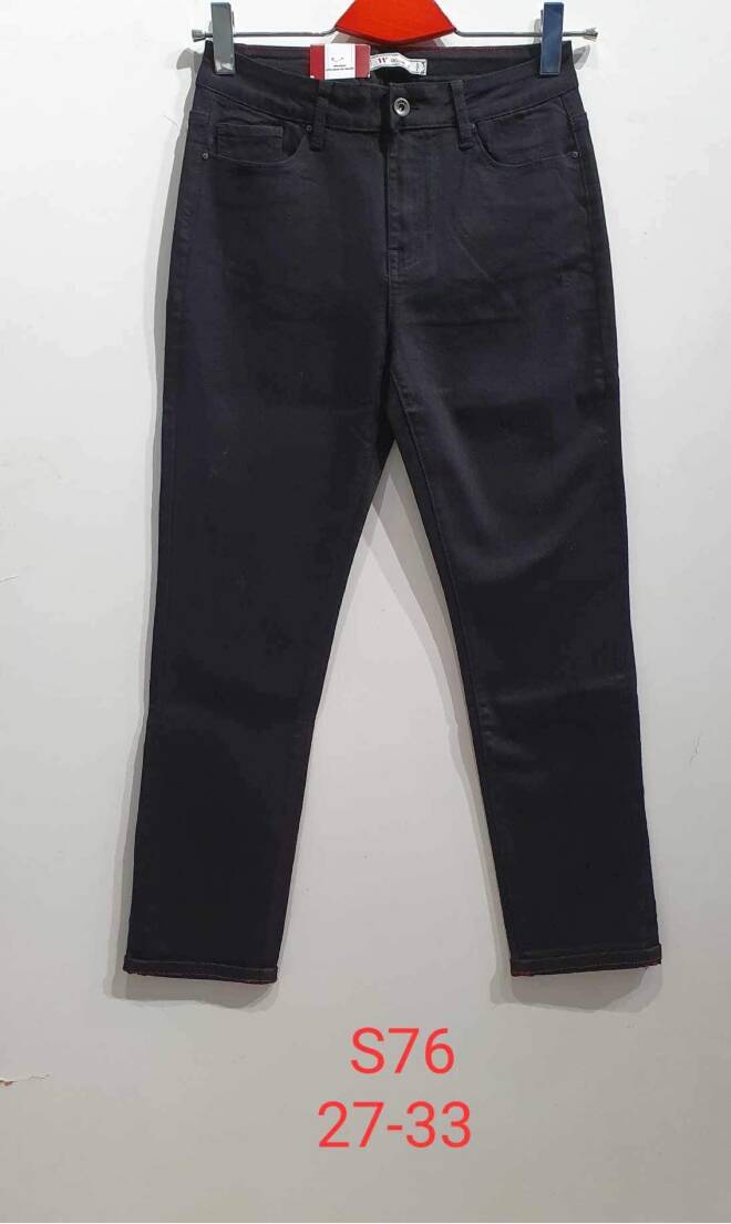 Jeansy damskie S76 1 kolor  27-33 1