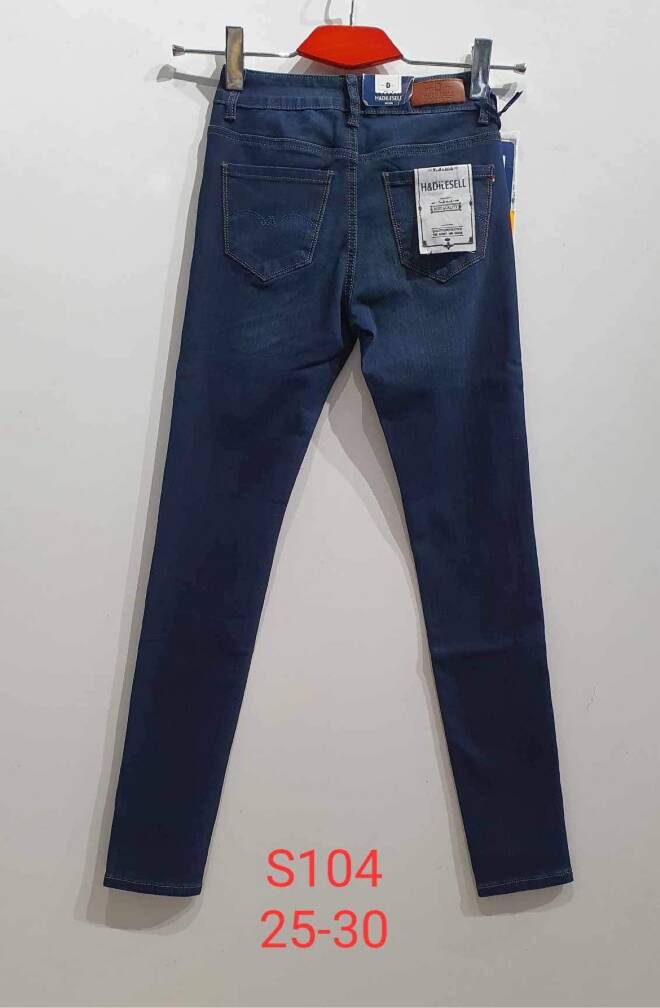 Jeansy damskie S104 1 kolor  25-30