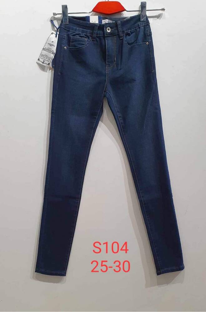 Jeansy damskie S104 1 kolor  25-30 1