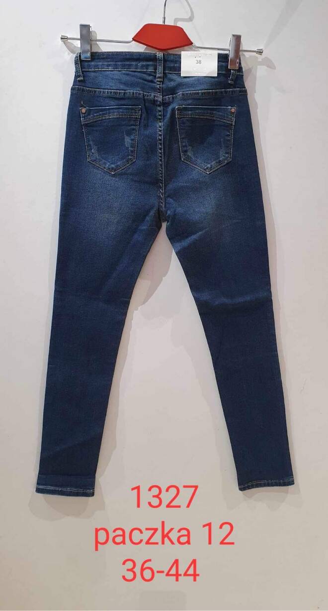 Jeansy damskie 1327 1 kolor  36-44 1