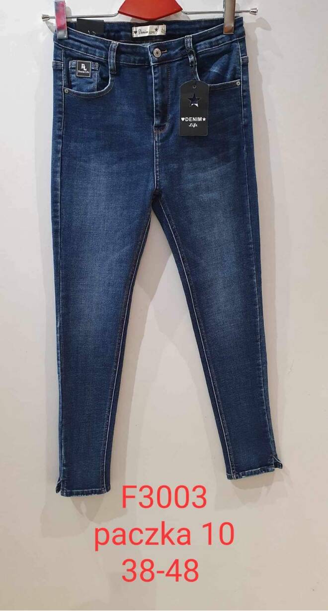 Jeansy damskie F3003 1 kolor  38-48