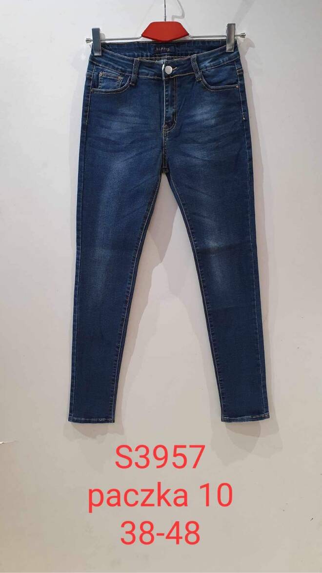 Jeansy damskie S3957 1 kolor  38-48