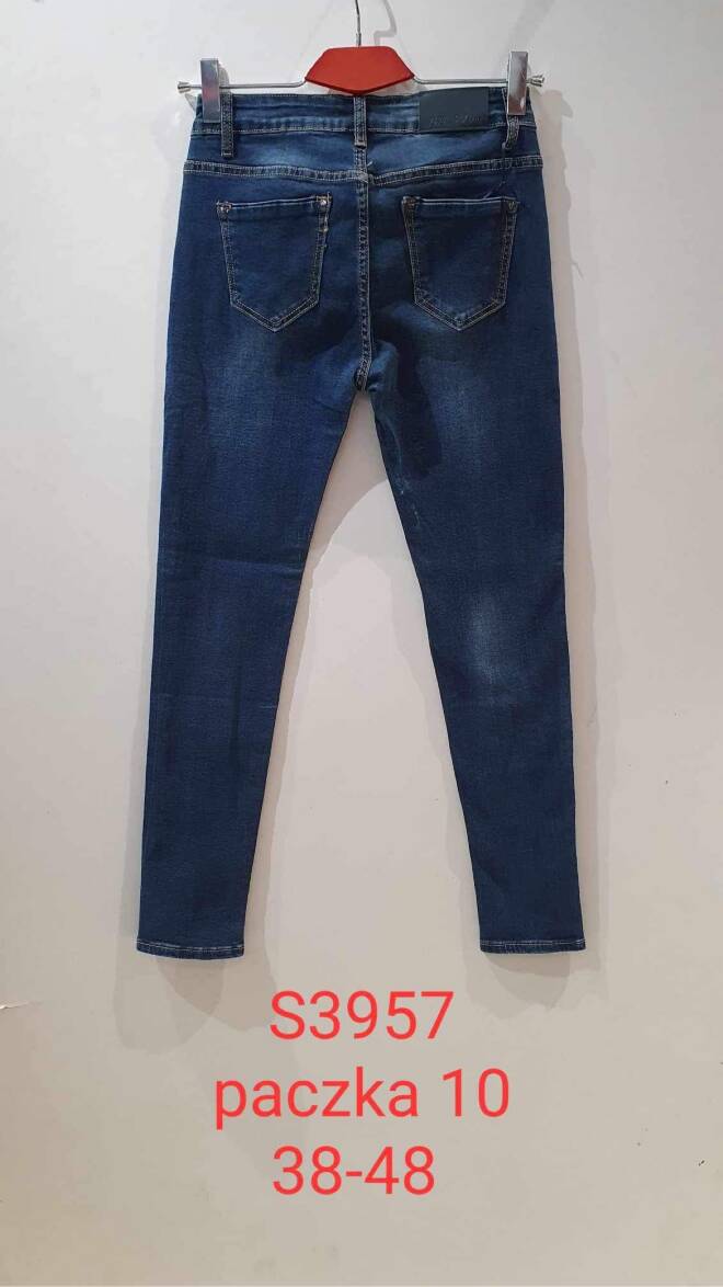 Jeansy damskie S3957 1 kolor  38-48 1