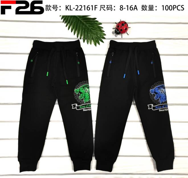 Spodnie dresowe chłopięce KL-22161F Mix KOLOR  8-16 1