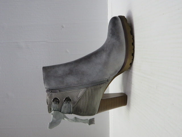 Botki damskie F5891 SILVER 36-41 1