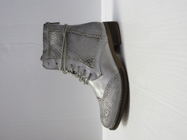 Botki damskie F6022 SILVER 36-41