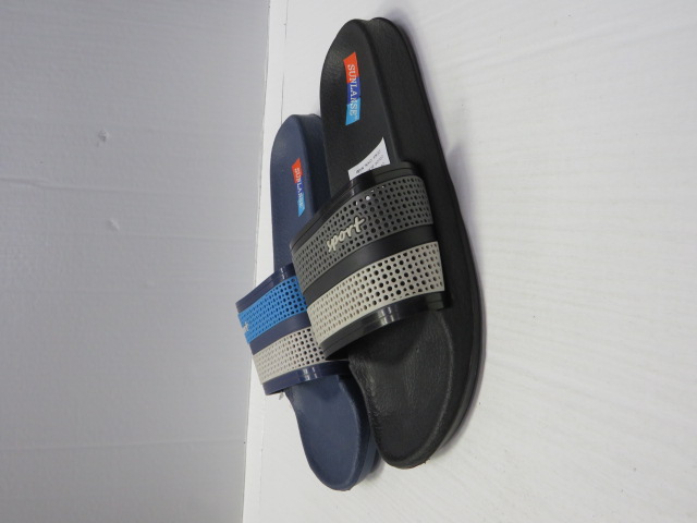 Klapki Męskie H382 BLACK/NAVY 41-46