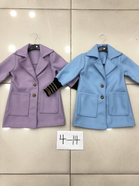 Płaszczyk dziewczęcy 1468 1 kolor 4-14