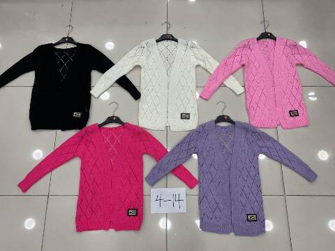 Sweter dziewczęce 1476 1 kolor 4-14